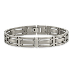 Chisel Titanium Brushed and Polished 8.75 inch Bracelet