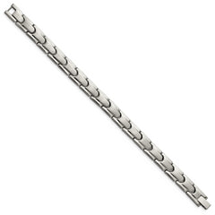 Chisel Titanium Brushed and Polished 8.5 inch Link Bracelet