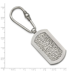 Titanium Pebble Textured Key Ring