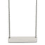 Chisel Titanium Polished Bar 19.5 inch with 2 inch extension Necklace
