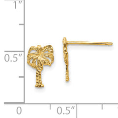 14k Palm Tree Post Earrings