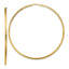 14k Diamond-cut Square Tube Endless Hoop Earrings