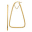 14k Polished & Diamond-cut Double Triangle Hoop Earrings