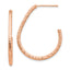 Stud Dangle Earrings in 14K Rose Gold, 2mm Diamond-Cut - Sophia Jewelers