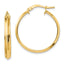 Larger Diameter Knife-Edge Tube Hoop Earrings in 14K Yellow Gold - Sophia Jewelers