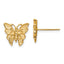 Butterfly Stud Earrings in 14K Yellow Gold, 12.45mm - Sophia Jewelers