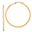 Knife-Edge Tube Hoop Earrings in 14K Yellow Gold, 52.5mm - Sophia Jewelers
