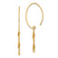 Twisted Bar Wire Dangle Earrings in 14K Yellow Gold - Sophia Jewelers