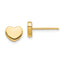 14K Polished Heart Post Earrings