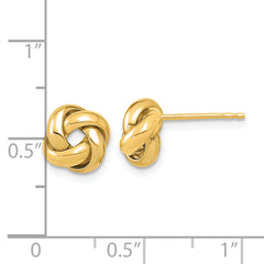 14K Polished Love Knot Post Earrings