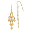 14k Diamond-cut Chandelier Earrings