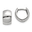 14K White Gold Round Hinged Hoop Earrings