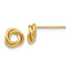 14K Polished Knot Post Earrings