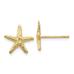 14K Starfish Post Earrings
