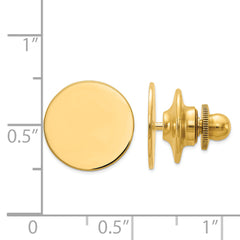 Sophia Jewelers 14K Gold Men's Polished Engravable Tie Tac