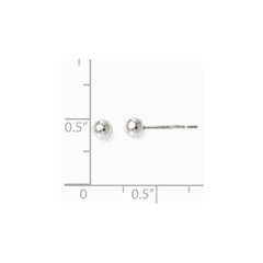 Leslie's Sterling Silver Polished Ball Post Earrings