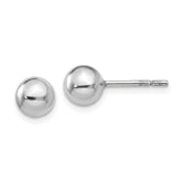 Sterling Silve 6mm Polished Ball Post Earrings