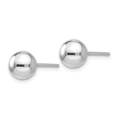 Sterling Silve 7mm Polished Ball Post Earrings