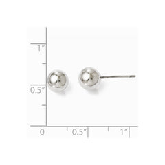 Leslie's Sterling Silver Polished Ball Post Earrings