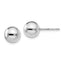 Sterling Silve 8mm Polished Ball Post Earrings