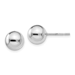 Sterling Silve 8mm Polished Ball Post Earrings