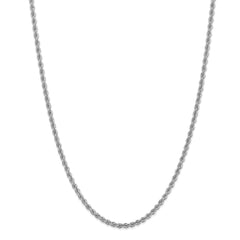 14K WG 3.25mm Regular Rope Chain