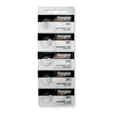 Pkg/(5) Type 341 Energizer Watch Batteries Tear Strip
