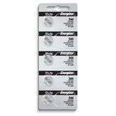 Pkg/(5) Type 344/350 Energizer Watch Batteries Tear Strip