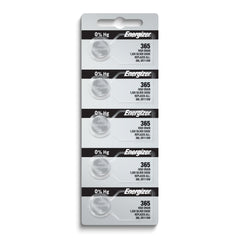 Pkg/(5) Type 365/366 Energizer Watch Batteries Tear Strip