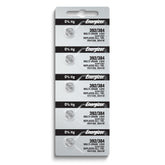 Pkg/(5) Type 384/392 Energizer Watch Batteries Tear Strip