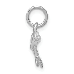 14K White Gold Dolphin Charm