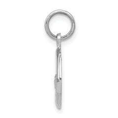 14K White Gold Claddagh Charm