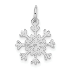 14K White Gold Snowflake Charm