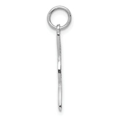 14K White Gold Dove Charm