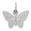 14k White Gold Butterfly Charm