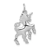 14k White Gold Unicorn Charm