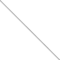 14k White Gold .95mm Box Chain