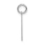 14Kw Medium Satin Number 0 Charm