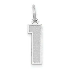 14kw Medium Satin Number 1 Charm