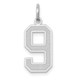 14kw Medium Satin Number 9 Charm