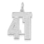 14kw Medium Satin Number 41 Charm