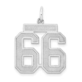 14kw Medium Satin Number 66 Charm