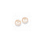 14k 6-7mm Pink Button FW Cultured Pearl Stud Post Earrings
