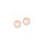14k 7-8mm Pink Button FW Cultured Pearl Stud Post Earrings
