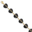 Black Onyx Hearts Bracelet in 14K Yellow Gold, 7 Inch - Sophia Jewelers