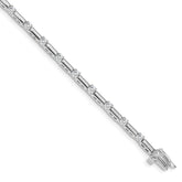 14k White Gold AA Diamond Tennis Bracelet
