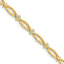14k AA Diamond Fancy Bracelet