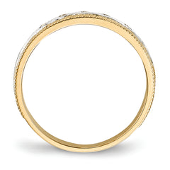 14k Ladies Band (Trio) Mounting (No Stone Included)