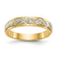 Diamond Trio Wedding Band in 14K Yellow Gold, Diamond-Cut (.02 ct. tw.), Size 6 - Sophia Jewelers
