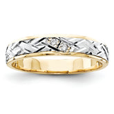 14K Ladies Band (Trio) Mounting - 6